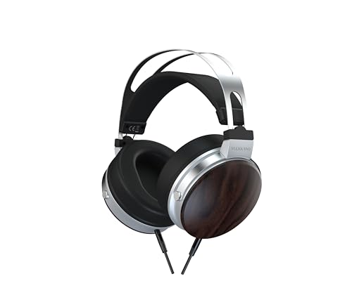 VULKKANO HC20 IRATI Studio-Kopfhörer, professionelle Over-Ear Kopfhörer mit Holzkappen, 50 mm Treiber, ausgewogener Klang mit definiertem Bass, 1,5 m Kabel, 32 Ohm, Frequenzgang 20 Hz - 20 kHz Bild 1