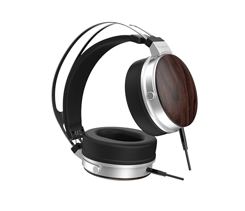 VULKKANO HC20 IRATI Studio-Kopfhörer, professionelle Over-Ear Kopfhörer mit Holzkappen, 50 mm Treiber, ausgewogener Klang mit definiertem Bass, 1,5 m Kabel, 32 Ohm, Frequenzgang 20 Hz - 20 kHz Bild 4