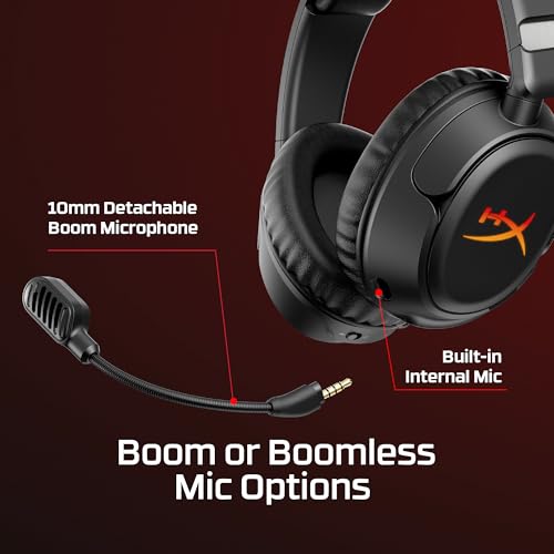 HyperX Cloud Flight 2 – Kabelloses Gaming-Headset, RGB-Lichter, 100 Stunden Akku, Dual Wireless 2,4 GHz und Bluetooth, Instant Pair, PC/PS/Switch/Handy, Weiß Bild 5