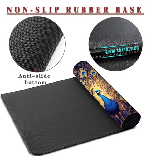 Mauspad XXL 900x500x4mm Wasserdicht Schreibtischunterlage rutschfeste Speed Gaming Mousepad Watercolor (13) Groß Desk Mouse Mat Maus Pad, Schreibtisch Unterlage Deko für PC, Laptop, Home Office Bild 3