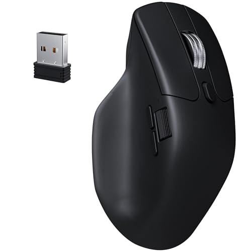 Keychron M6 8000 Hz kabellose Bluetooth 2,4 GHz/kabelgebundene Verbindung, leicht, programmierbarer PixArt 3950-Sensor für Windows, Mac, Linux, Schwarz Bild 1