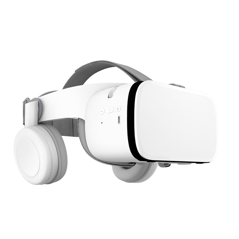 3D Virtual Reality VR-Headset mit Hi-Fi Bluetooth-Audio, IMAX VR-Brille für Filme & Videospiele | Kompatibel mit 4,7–6,5" Smartphones- (Weiß) Bild 1