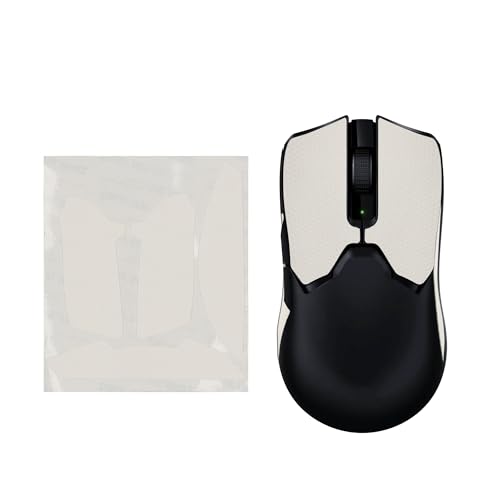 kwmobile Gaming Maus Grip Tape kompatibel mit Razer Viper V2 Pro Maus - Rutschfestes Griffband für PC Maus - Weiß Bild 1