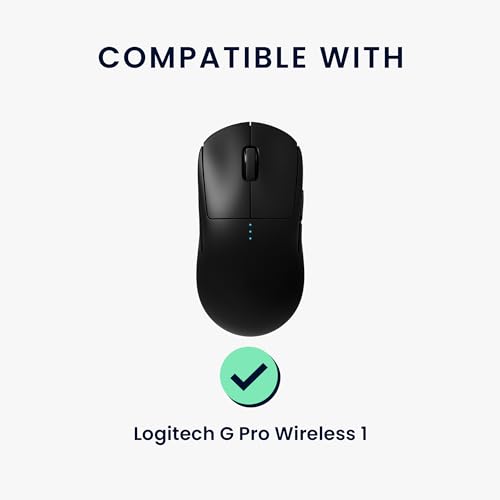 kwmobile Gaming Maus Grip Tape kompatibel mit Logitech G Pro Wireless 1 Maus - Rutschfestes Griffband für PC Maus - Weiß Bild 2