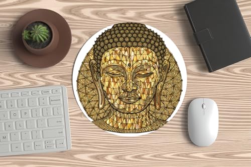 Mauspad, Maus für PC oder Laptop, Thai-Buddha, minimalistisches Zen-Design, ideal für Gaming und Büro, schafft einen Raum des Friedens und der spirituellen Energie. Bild 1