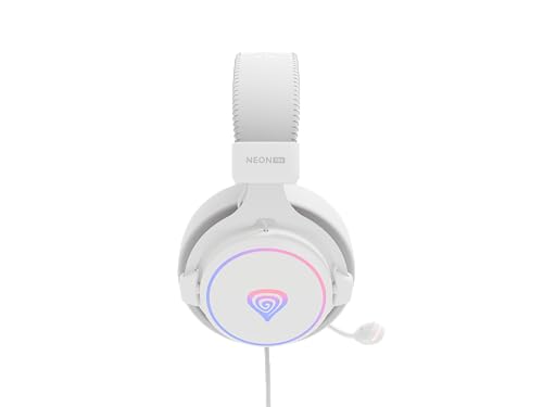 Genesis Neon 764 RGB Gaming Headset USB mit Virtual 7.1 Surround Sound, 50mm Treiber, ENC Mikrofon, Software Equalizer, RGB Beleuchtung, In-Line Controller, Over-Ear Kopfhörer für PC Bild 5