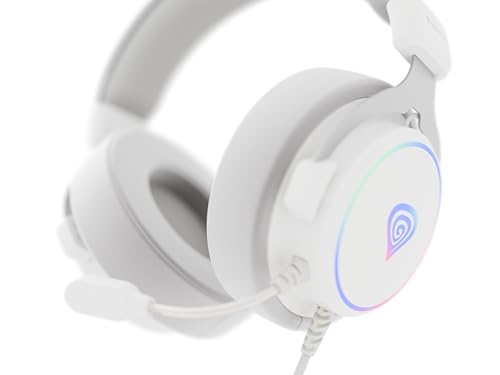 Genesis Neon 764 RGB Gaming Headset USB mit Virtual 7.1 Surround Sound, 50mm Treiber, ENC Mikrofon, Software Equalizer, RGB Beleuchtung, In-Line Controller, Over-Ear Kopfhörer für PC Bild 6
