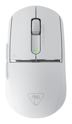 Turtle Beach Burst II Pro – Kabellose 2,4-GHz-E-Sport-Gaming-Maus: 8.000 Hz Abfragerate, ultraleichte 57 g, 150 Stunden Akkulaufzeit, Optical-Tasten-Switches, optischer Sensor, Weiß Bild 1