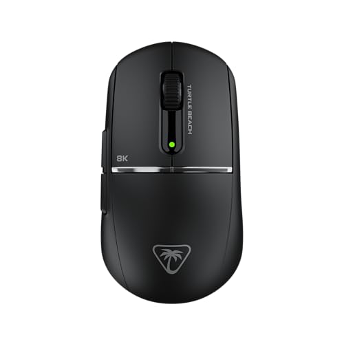 Turtle Beach Burst II Pro – Kabellose 2,4-GHz-E-Sport-Gaming-Maus: 8.000 Hz Abfragerate, ultraleichte 57 g, 150 Stunden Akkulaufzeit, Optical-Tasten-Switches, optischer Sensor, Schwarz Bild 1