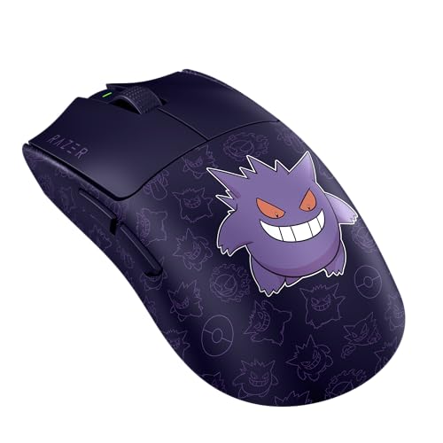 Razer Cobra Gengar Edition - Leichte kabelgebundene Gaming-Maus - 8500 DPI Sensor - 58g - optische Mausschalter 3th Gen - Chroma-Beleuchtung - Speedflex-Kabel - PC/MAC | Pokémon Gengar Bild 4