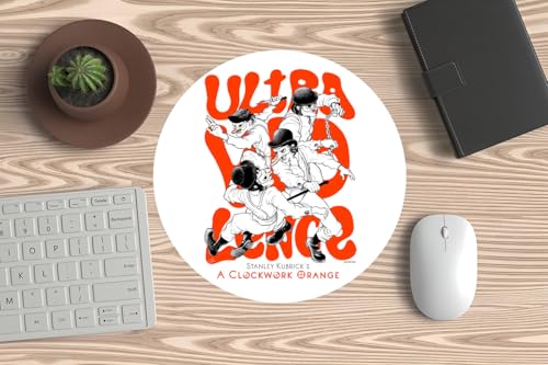 Mousepad, PC-Maus oder Laptop – mechanisches Orange – Ultra Violence – Alex und die Droogs – Kult-Kino – ideal für Gaming und Büro und alle guten Kinofilme. Bild 1