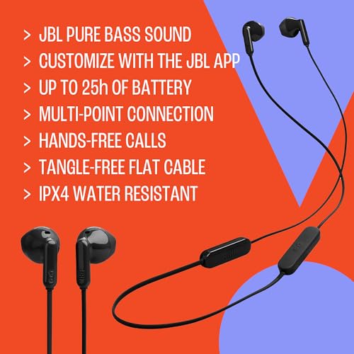 JBL Tune 235BT Bluetooth Wireless In Ear Kopfhörer mit 3 Tasten Mikrofon/Fernbedienung und Flachkabel - Weiß Bild 5