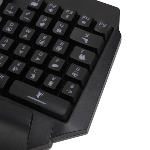 Gaming -Tastatur -Maus -Konverter Combo 4 in 1 Single Hand Mobile Game Keyboard -Maus -Adapter -Telefonhalter für professionelle Spieler Abs Kunststoff Schwarz Bild 6