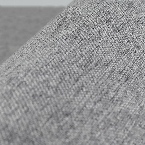 Große Schreibtischunterlage aus Baumwollleinen, rutschfeste Gummi-Unterseite, saugfähiger Tischschutz für Tastatur und Maus, Grau, 119,9 x 59,9 x 0,4 cm, perfekt für Zuhause, Büro und Gaming Bild 2