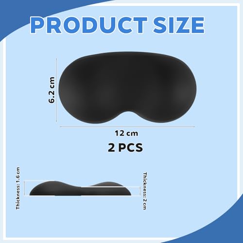 Handballenauflage Maus Handgelenkauflage, 2 Stück Wrist Rest Pad, Mauspad Ergonomisch Handgelenk, Entlastung des Handgelenks, Rutschfest Handauflage Maus für Büro Heimbüro Unterwegs und Gaming Bild 2