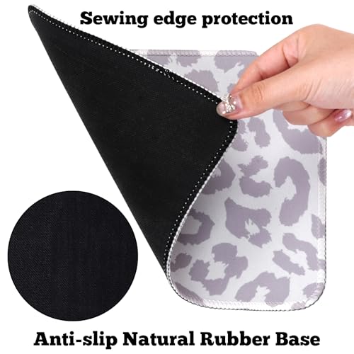 Mauspads Gaming Mousepad Leopard Motiv rutschfeste Gummiunterseite wasserdicht für Büro Zuhause Gaming Geschenk für Kinder Gamer(Fliederfarben) Bild 3
