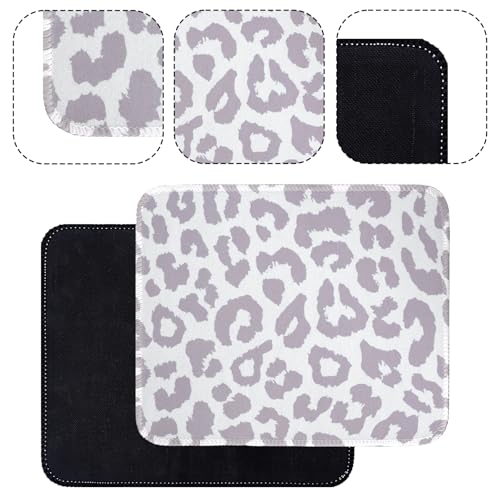 Mauspads Gaming Mousepad Leopard Motiv rutschfeste Gummiunterseite wasserdicht für Büro Zuhause Gaming Geschenk für Kinder Gamer(Fliederfarben) Bild 4
