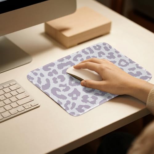 Mauspads Gaming Mousepad Leopard Motiv rutschfeste Gummiunterseite wasserdicht für Büro Zuhause Gaming Geschenk für Kinder Gamer(Fliederfarben) Bild 6
