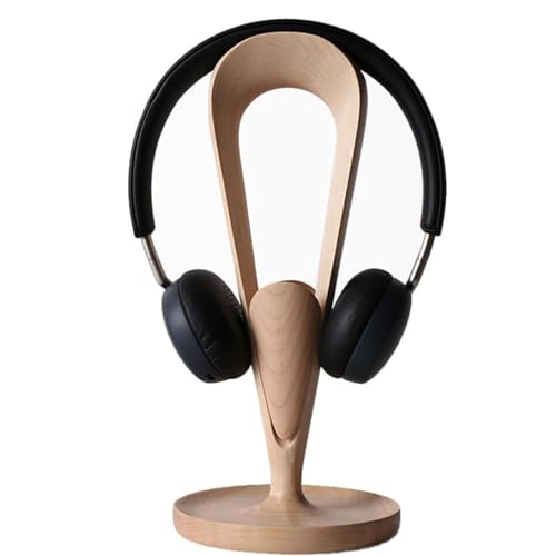 Kopfhörerständer Kopfhörerständer Aus Nussbaum-Ahornholz, Headset-Halter Für Schreibtisch, Büro-PC-Gaming-Headset-Ständer Headset Ständer(C) Bild 6