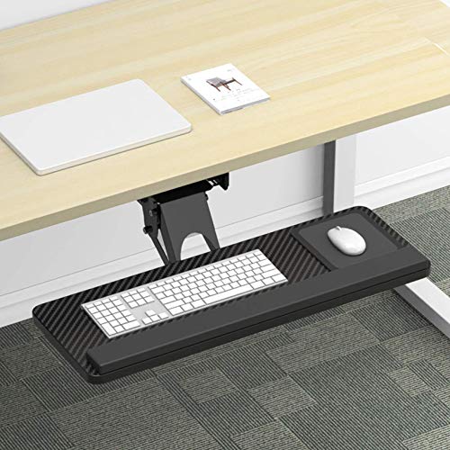 Ergonomische Tastaturablage mit Maus-Aufbewahrung – verstellbare Handarmstütze, bequeme Computer-Schublade für Heimbüro und Gaming-Setup, verbessert das Tipperlebnis Bild 4