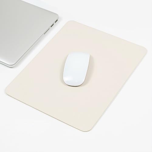 Rechteckiges Mauspad 7.5X9 Zoll Weiß Kleines Computer Mauspad rutschfest Waschbar Wasserdicht Mauspad für Büro Home Schule Kabellos Kabelgebunden Gaming Computer Laptop Damen Herren Bild 4