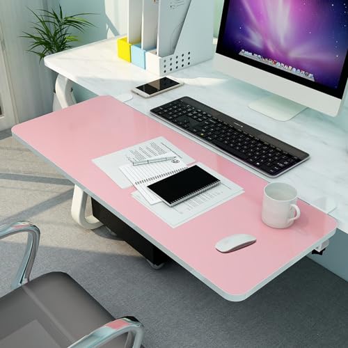Klappbare 90° ergonomische Schreibtisch-Tastaturablage, tragbare Computer-Maus & Tastatur-Unterstützung für Arbeit & Gaming, Holzpalette, 55/65/75 x 25 cm, platzsparendes Design Bild 1