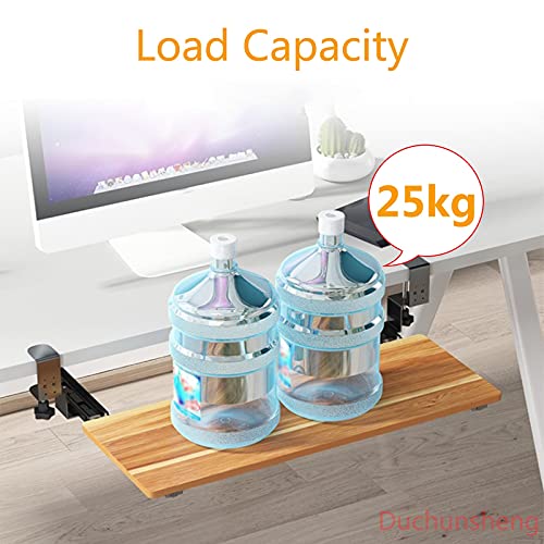Ergonomische Tastaturablage unter dem Schreibtisch mit verstellbarem Schieber, unterstützt Tastaturen und Mäuse, 25 kg Tragkraft, einfache Installation, perfekt für Home Office und Gaming Bild 4