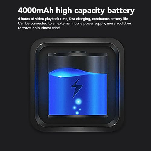 VR Headset Bluetooth WiFi 3D -Gläser HD 2560x1440 Auflösung neun Achsen Körpererkennung OTG -Verbindung 05866mm Pupillenabstand für Gaming -Filme ABS Material 55 Zoll Bildschirm Bild 6