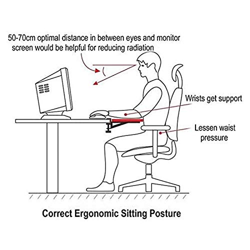 Ergonomische Massivholz-Tastaturablage unter dem Schreibtisch mit Maus-Handgelenkstütze und Computer-Armlehne – stilvoller Schreibtisch-Organizer für Heimbüro und Gaming-Setup Bild 2