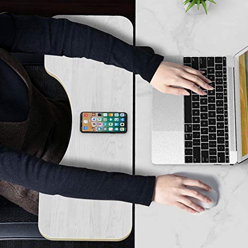 Ergonomische Massivholz-Tastaturablage unter dem Schreibtisch mit Maus-Handgelenkstütze und Computer-Armlehne – stilvoller Schreibtisch-Organizer für Heimbüro und Gaming-Setup Bild 6