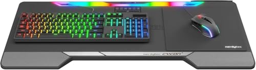 Couchmaster CYCON³ Lapboard mit HORIZONLIGHT RGB Bar, ergonomisches Gaming Knietablett für Couch, Sofa und Bett, Laptoptisch mit USB Hub für PC, PS4/5, Xbox One/Series X und Laptops Bild 1