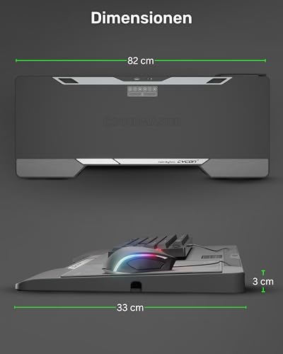 Couchmaster CYCON³ Lapboard mit HORIZONLIGHT RGB Bar, ergonomisches Gaming Knietablett für Couch, Sofa und Bett, Laptoptisch mit USB Hub für PC, PS4/5, Xbox One/Series X und Laptops Bild 2