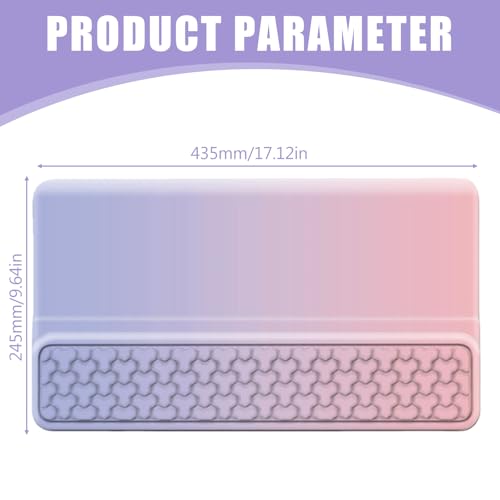 Handballenauflage für Tastatur und Maus - Ergonomische Handgelenkstütze mit Memory Foam, Rutschfeste Handauflage zur Schmerzlinderung & Entlastung für Büro, Gaming, Tippen am PC, Laptop und Computer Bild 3