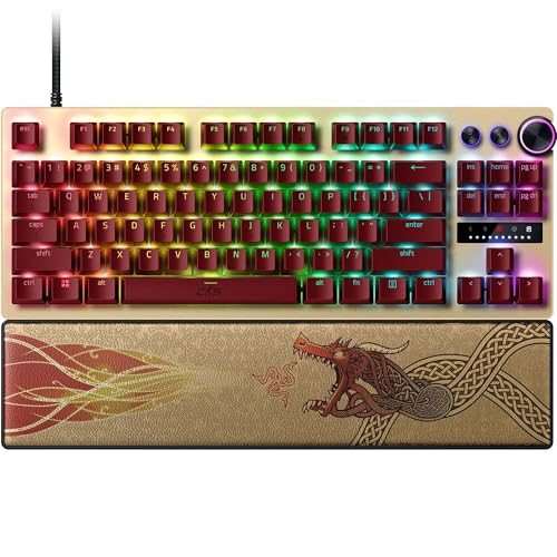 Razer Huntsman V3 Pro Tenkeyless Counter-Strike 2 Dragon Lore - Analoge optische TKL E-Sport PC-Tastatur ohne Ziffernblock - Snap Tap - Rapid Trigger - QWERTY US Layout | Dragon Lore Bild 1