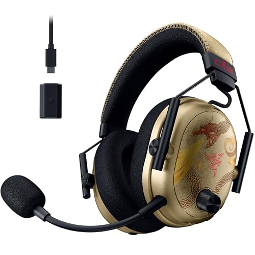 Razer BlackShark V3 Pro CS2 - Kabelloses E-Sport-Headset mit Geräuschunterdrückung - 50mm Audio Treiber - Abnehmbares Mikrofon - HyperSpeed 2,4 GHz & Bluetooth - FPS-Profile - PC/Mac | Dragon Lore Bild 1
