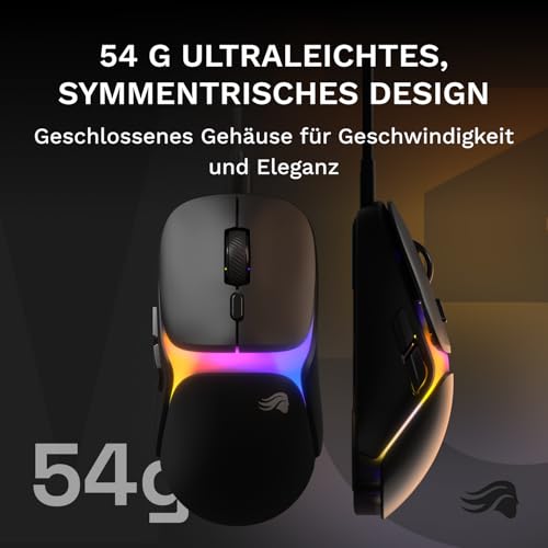 GLORIOUS Gaming – Model O3 Wired-Gaming-Maus – Ultraleicht (54 g), optische klick-Switches (130 Mio.), 30K-DPI-BAMF-3.0-Sensor, 750 IPS Tracking, 50G Beschleunigung, für alle Griffarten – Schwarz Bild 5
