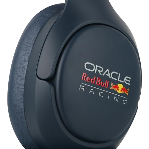 Red Bull Racing Bluetooth Kopfhörer RB-HP110 mit Noise Cancelling, ENC Mikrofon, 35h Akku, USB-C, AUX, kabellos, faltbar, Over-Ear Headset mit 40mm Treiber für Musik, Reisen, Gaming & Calls Bild 6