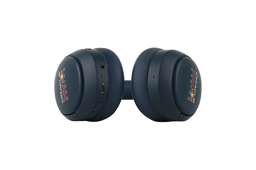 Red Bull Racing Bluetooth Kopfhörer RB-HP110 mit Noise Cancelling, ENC Mikrofon, 35h Akku, USB-C, AUX, kabellos, faltbar, Over-Ear Headset mit 40mm Treiber für Musik, Reisen, Gaming & Calls Bild 7