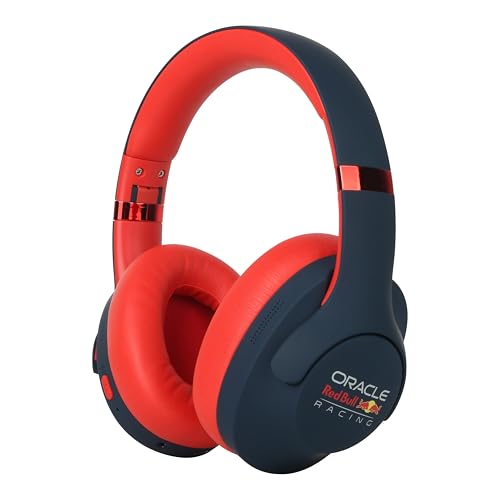 Red Bull Racing Bluetooth Kopfhörer RB-HP130 mit 40mm Treiber, USB-C, 11h Akku, AUX Anschluss, faltbar, kabellos, Over-Ear Headset mit Mikrofon für Musik, Gaming, Telefonate, Reisen & Alltag Bild 1