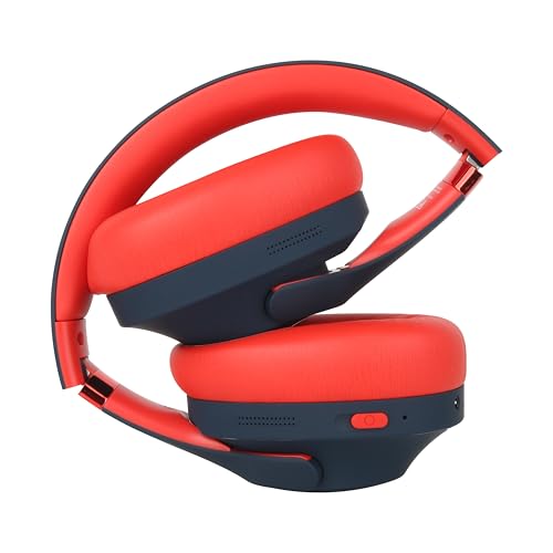 Red Bull Racing Bluetooth Kopfhörer RB-HP130 mit 40mm Treiber, USB-C, 11h Akku, AUX Anschluss, faltbar, kabellos, Over-Ear Headset mit Mikrofon für Musik, Gaming, Telefonate, Reisen & Alltag Bild 3