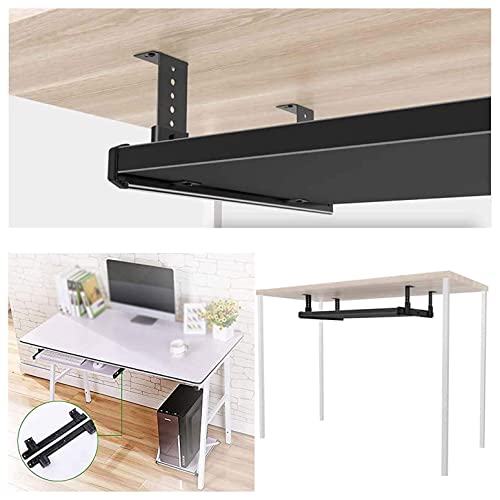 Verstellbare, ergonomische Tastaturablage, 52/65/75 x 25 cm, schiebbar unter dem Schreibtisch, kompatibel mit Maus-Schublade, reduziert Ermüdung, perfekt für Heimbüro und Gaming-Setup Bild 5