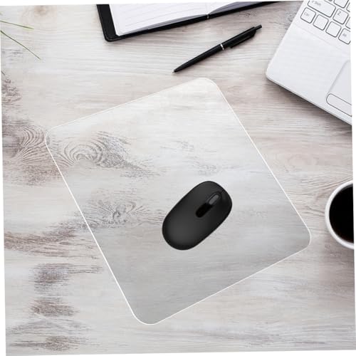 Transparentes Gaming Mauspad aus Gehärtetem Glas rutschfeste Schreibtischmatte Kratzfest Langlebig für Büro und Home Office Große Fläche für Maus und Zubehör Bild 4