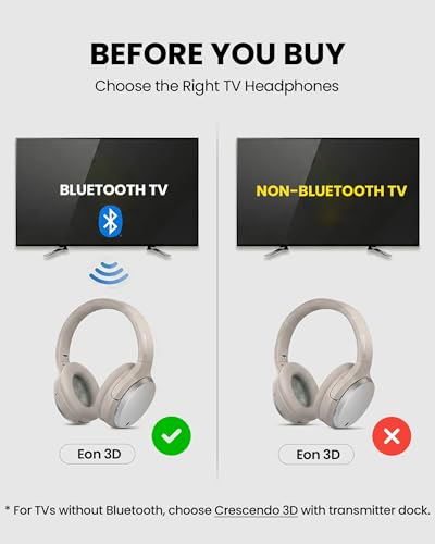 Avantree Eon 3D – 7.1 Virtueller Surround Sound Kabellose Over-Ear Kopfhörer für TV, Bluetooth Kopfhörer mit Ladestation Bild 4