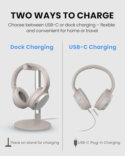 Avantree Eon 3D – 7.1 Virtueller Surround Sound Kabellose Over-Ear Kopfhörer für TV, Bluetooth Kopfhörer mit Ladestation Bild 5