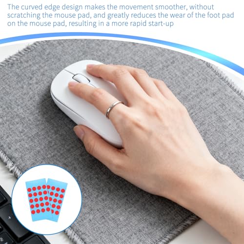 60 Stück Mouse Skates Set für Logitech G PRO Wireless – Ultra-schnelle maus skates, perfekt für Gaming und Büro, mit abgerundeten Kanten und optimalen Gleiteigenschaften, rote Ausführung Bild 6