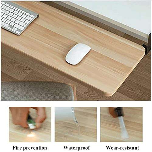 Er Schreibtisch-Verlängerungsklemme für Tastaturablage, verstellbare ausziehbare Plattform für Tastatur und Maus, 52 x 25 cm, perfekt für Home Office & Gaming Setup Bild 5