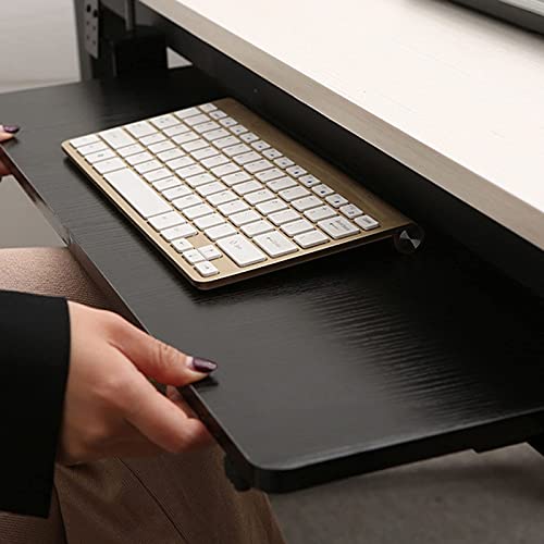 Er Tastaturablage unter dem Schreibtisch, verstellbare Schiebeschublade für Maus/Computertastatur, platzsparendes ausziehbares Design, perfekt für Home Office & Gaming Setup Bild 6
