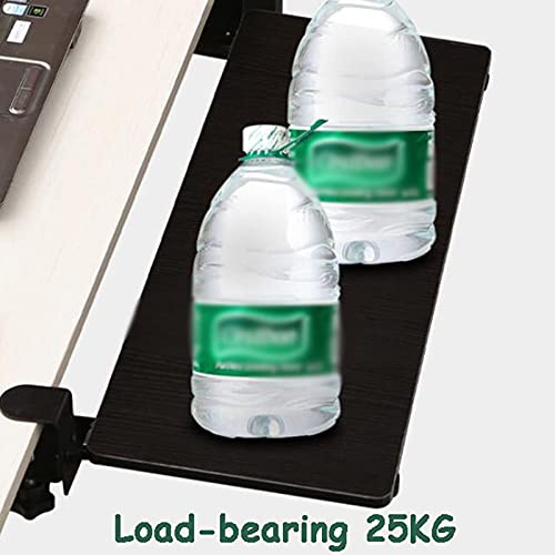 Er Tastaturablage unter dem Schreibtisch, verstellbare Schiebeschublade für Maus/Computertastatur, platzsparendes ausziehbares Design, perfekt für Home Office & Gaming Setup Bild 7