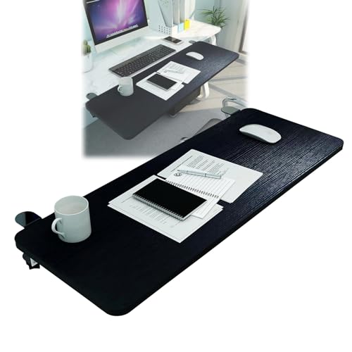 Er Schreibtischverlängerung für Tastatur und Maus, 90° faltbare Ellenbogenstütze, rosa 75 x 25 cm, ideal für Home Office und Gaming-Setup, Schwarz, 55 x 25 cm Option erhältlich Bild 1