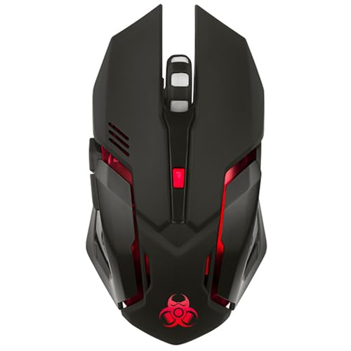 TRACER ROCKY Kabellose Gaming-Maus, RF Nano, 3200 DPI wiederaufladbar, 6 Tasten, optischer Sensor, aggressives Design, Nano-Empfänger für PC-Spieler, Präzision und volle Kontrolle Bild 2